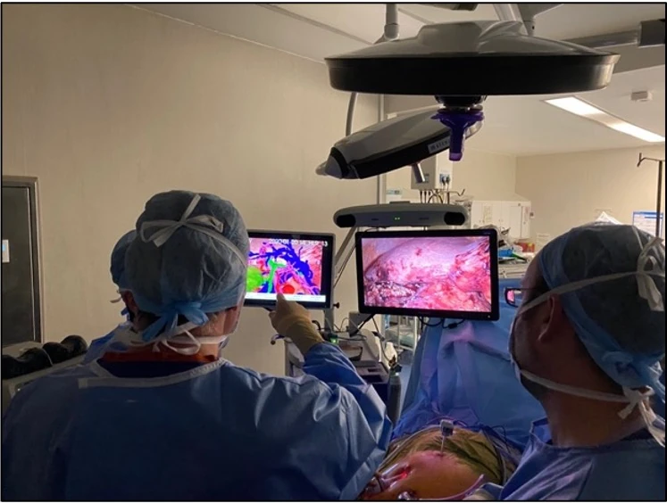 SmartLiver in use in the operating room